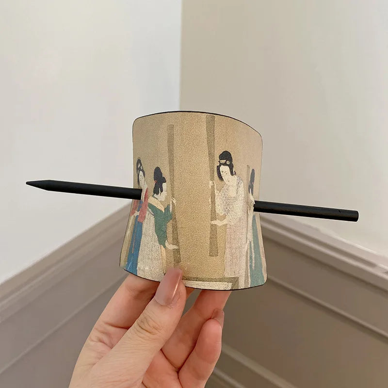 Chinese Style Oil Painting Headwear Accessories