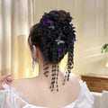 Flower Tassel Hair Clip
